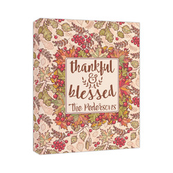 Thankful & Blessed Canvas Print - 11x14 (Personalized)