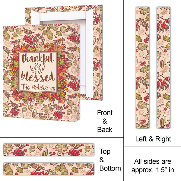 Thankful & Blessed 11x14 - Canvas Print - Approval