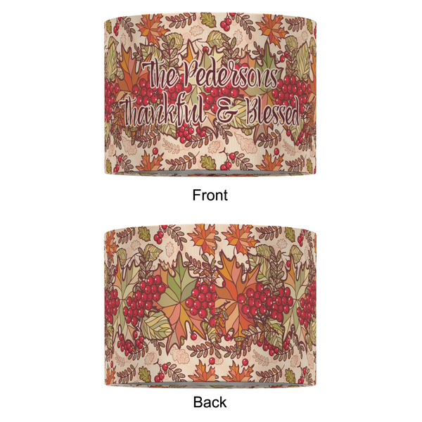 Thankful & Blessed 12" Drum Lampshade - APPROVAL (Fabric)