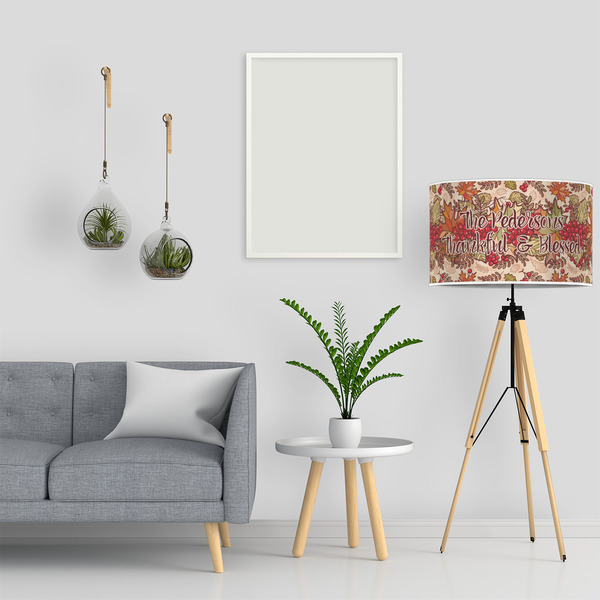 Thankful & Blessed 12" Drum Lampshade - LIFESTYLE