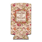 Thankful & Blessed Can Cooler (tall 12 oz) (Personalized)