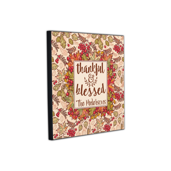 Thankful & Blessed 12x12 Wood Print - Angle View