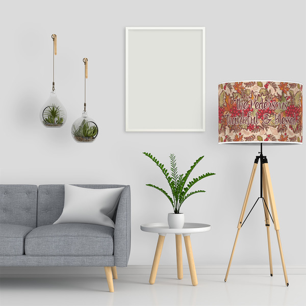 Thankful & Blessed 16" Drum Lampshade - LIFESTYLE