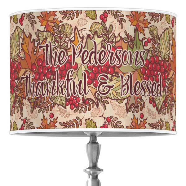 Custom Thankful & Blessed Drum Lamp Shade (Personalized)