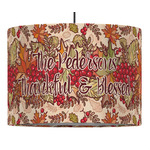 Thankful & Blessed Drum Pendant Lamp (Personalized)
