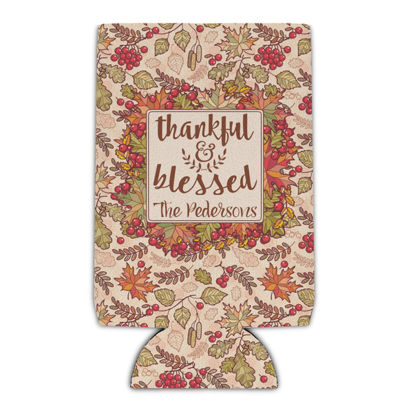 Custom Thankful & Blessed Can Cooler (Personalized)