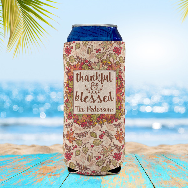 Thankful & Blessed 16oz Can Sleeve - LIFESTYLE