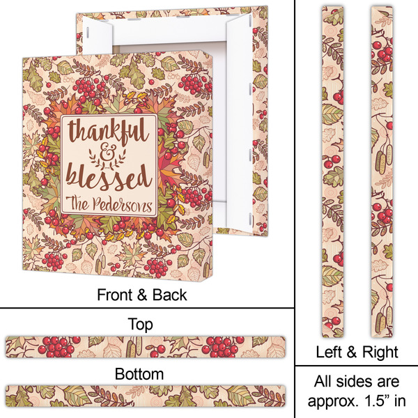 Thankful & Blessed 20x24 - Canvas Print - Approval