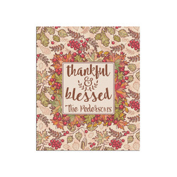 Thankful & Blessed Poster - Matte - 20x24 (Personalized)