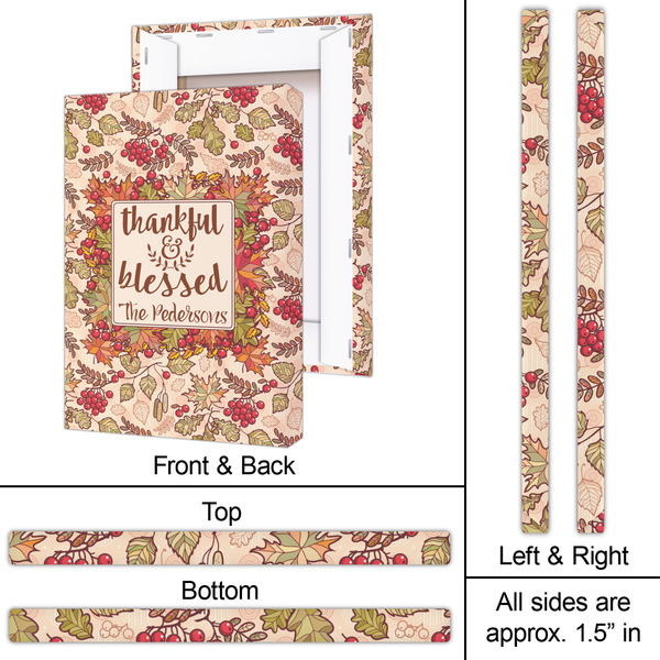 Thankful & Blessed 20x30 - Canvas Print - Approval