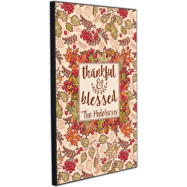 Thankful & Blessed 20x30 Wood Print - Angle View