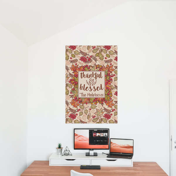 Thankful & Blessed 24x36 - Matte Poster - On the Wall