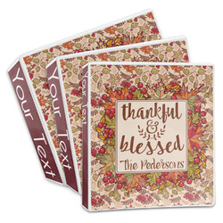 Thankful & Blessed 3-Ring Binder (Personalized)