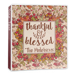 Thankful & Blessed 3-Ring Binder - 1 inch (Personalized)