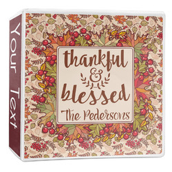 Thankful & Blessed 3-Ring Binder - 2 inch (Personalized)