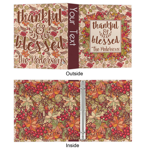 Thankful & Blessed 3 Ring Binders - Full Wrap - 1" - APPROVAL