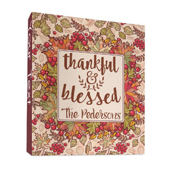 Thankful & Blessed 3 Ring Binder - Full Wrap - 1" (Personalized)