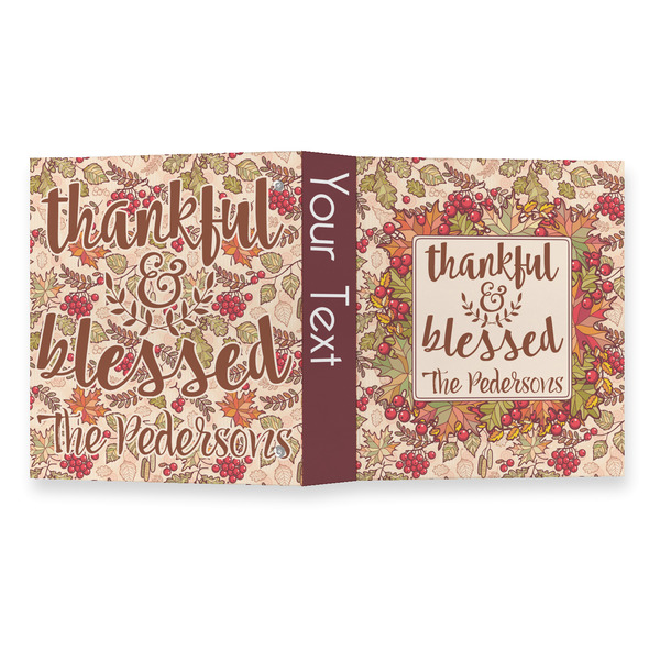 Thankful & Blessed 3 Ring Binders - Full Wrap - 1" - OPEN OUTSIDE
