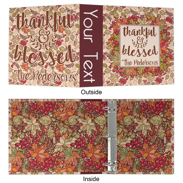 Thankful & Blessed 3 Ring Binders - Full Wrap - 2" - APPROVAL