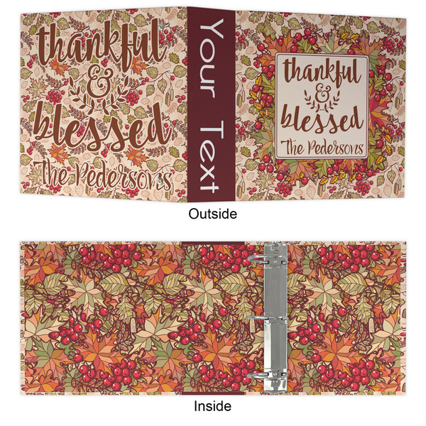 Thankful & Blessed 3 Ring Binders - Full Wrap - 3" - APPROVAL