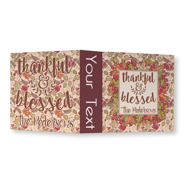 Thankful & Blessed 3 Ring Binders - Full Wrap - 3" - OPEN OUTSIDE