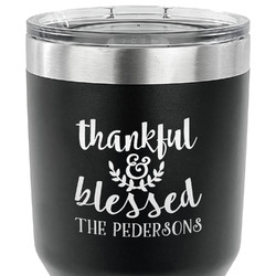 Thankful & Blessed 30 oz Stainless Steel Tumbler (Personalized)