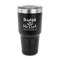 Thankful & Blessed 30 oz Stainless Steel Ringneck Tumblers - Black - FRONT