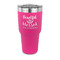 Thankful & Blessed 30 oz Stainless Steel Ringneck Tumblers - Pink - FRONT