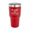 Thankful & Blessed 30 oz Stainless Steel Ringneck Tumblers - Red - FRONT