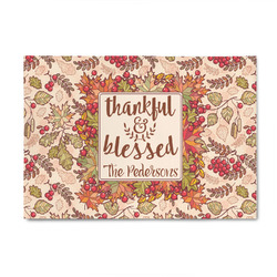 Thankful & Blessed 4' x 6' Patio Rug (Personalized)