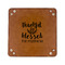 Thankful & Blessed 6" x 6" Leatherette Snap Up Tray - FLAT FRONT