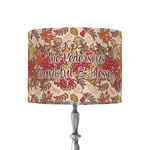 Thankful & Blessed 8" Drum Lamp Shade - Fabric (Personalized)