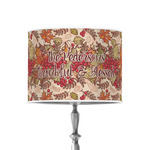 Thankful & Blessed 8" Drum Lamp Shade - Poly-film (Personalized)