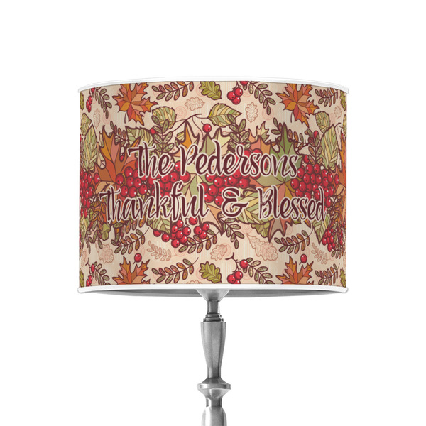 Thankful & Blessed 8" Drum Lampshade - ON STAND (Poly Film)