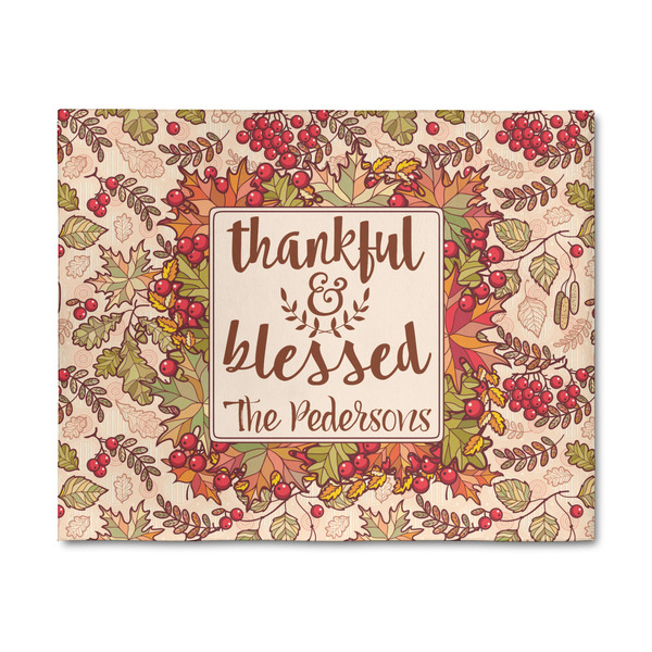 Custom Thankful & Blessed 8' x 10' Patio Rug (Personalized)