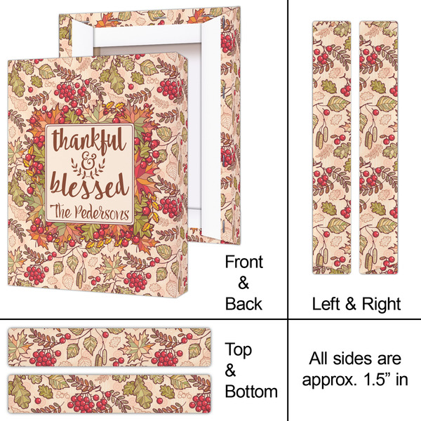 Thankful & Blessed 8x10 - Canvas Print - Approval