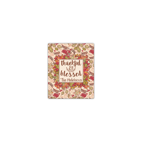 Custom Thankful & Blessed Canvas Print - 8x10 (Personalized)