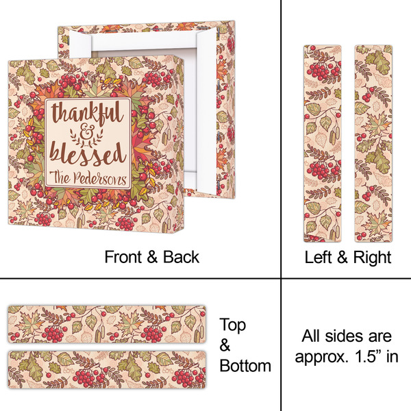 Thankful & Blessed 8x8 - Canvas Print - Approval