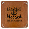 Thankful & Blessed 9" x 9" Leatherette Snap Up Tray - APPROVAL (FLAT)