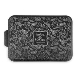 Thankful & Blessed Aluminum Baking Pan with Black Lid (Personalized)
