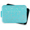 Thankful & Blessed Aluminum Baking Pan - Teal Lid - FRONT w/ lid off