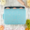Thankful & Blessed Aluminum Baking Pan - Teal Lid - LIFESTYLE