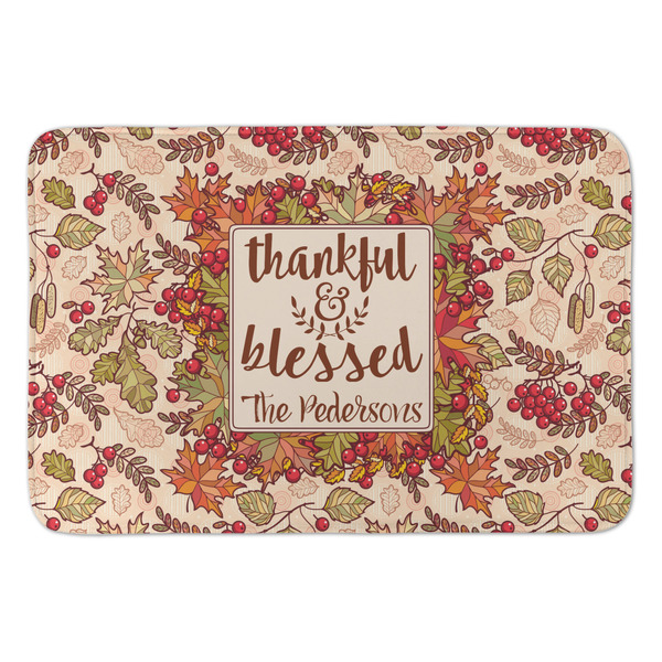 Custom Thankful & Blessed Anti-Fatigue Kitchen Mat (Personalized)