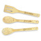 Thankful & Blessed Bamboo Cooking Utensils Set - Double Sided - FRONT