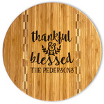 Thankful & Blessed Bamboo Cutting Board (Personalized)