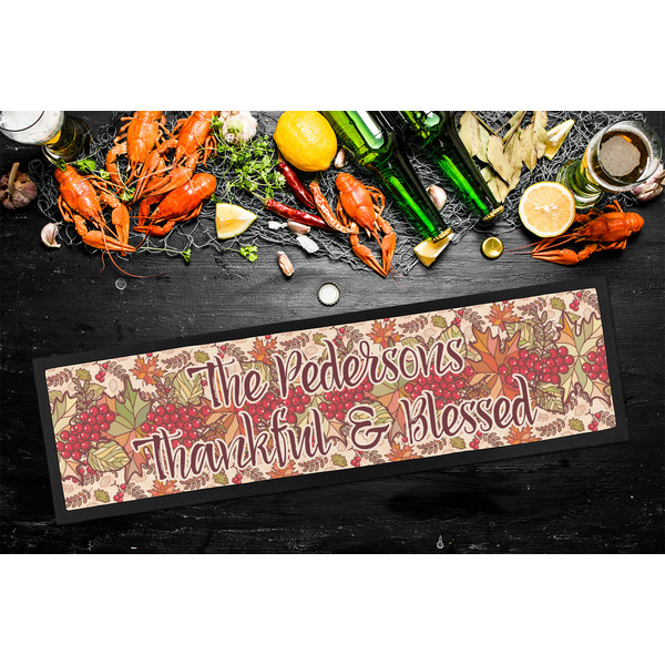 Thankful & Blessed Bar Mat - Large - LIFESTYLE