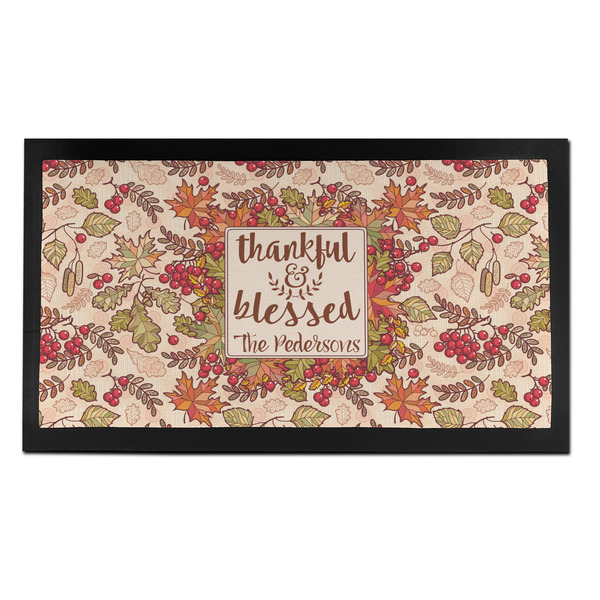Custom Thankful & Blessed Bar Mat - Small (Personalized)