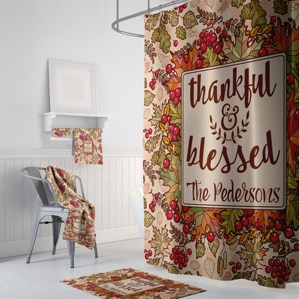 Thankful & Blessed Bath Towel Sets - 3-piece - In Context