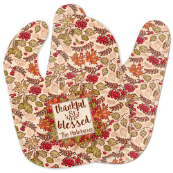 Thankful & Blessed Baby Bib w/ Name or Text