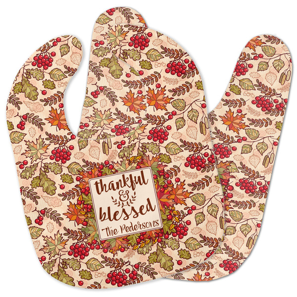 Custom Thankful & Blessed Baby Bib w/ Name or Text